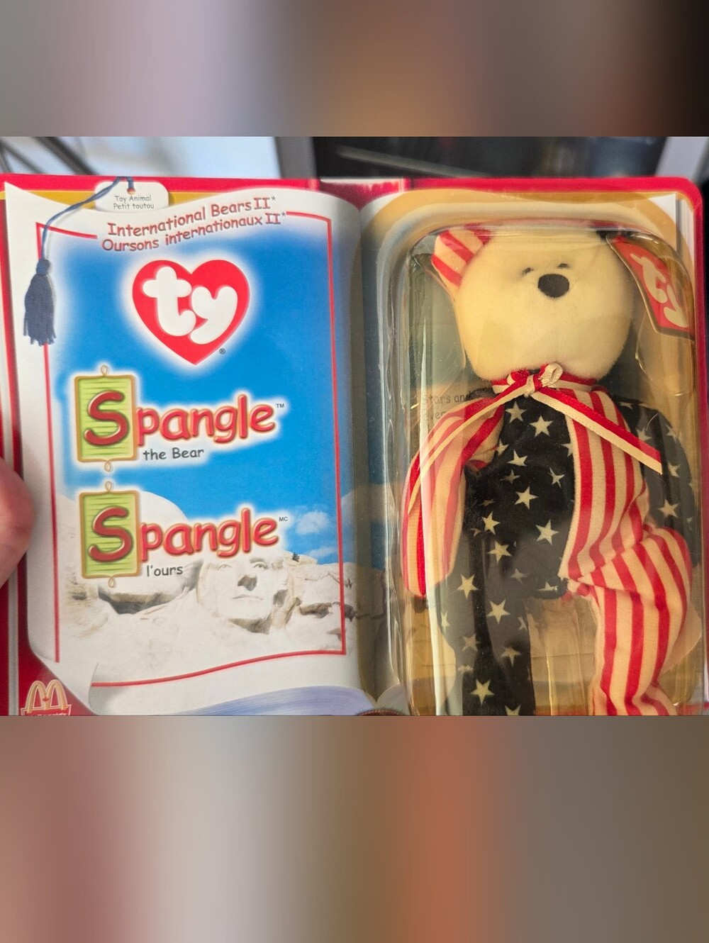 TY Spangle the Bear Plush Toy - Red, White & Blue